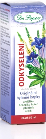 Dr. Popov Original Herbal Drops Deacidification krople ziołowe na poprawę trawienia