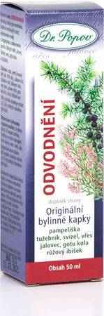 Dr. Popov Original Herbal Drops Drainage krople ziołowe na odwodnienie organizmu