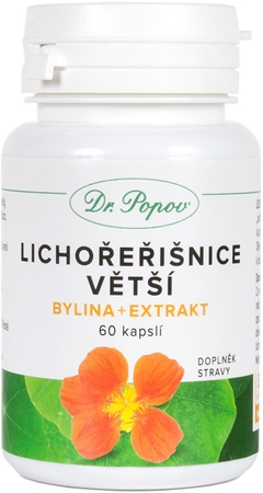 Dr. Popov Lichořeřišnice bylina + extrakt kapsle pro zdravé močové cesty