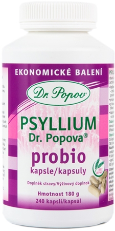 Dr. Popov Psyllium probio kapsuly s probiotikami