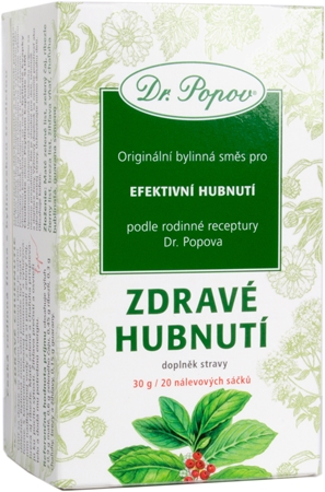 Dr. Popov Zdravé hubnutí bylinný čaj pro podporu hubnutí