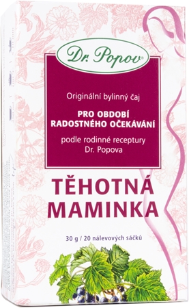 Dr. Popov Originální bylinný čaj Těhotná maminka bylinný čaj pro podporu trávení