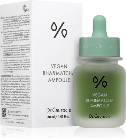 Dr.Ceuracle Vegan BHA & Matcha Ampoule Restructuring Serum for oily and problem skin