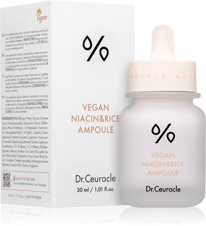 Dr.Ceuracle Vegan Niacin & Rice Ampoule Brightening Serum to even out skin tone