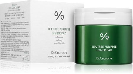 Dr.Ceuracle Tea Tree Purifine Toner Pad patchs tonifiants pour peaux grasses et à problèmes