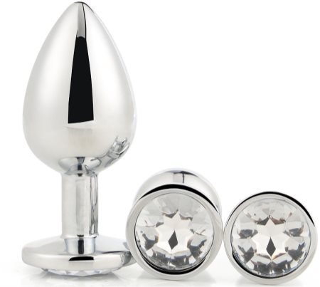Dream Toys Gleaming Love Silver Plug Set sæt af buttplugs Silver