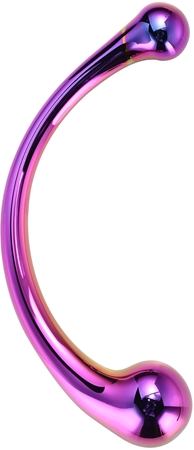 Dream Toys Glamour Glass Curved Wand Dildo a doppia estremità