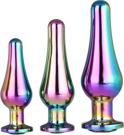 Dream Toys Gleaming Love Rainbow sæt af buttplugs