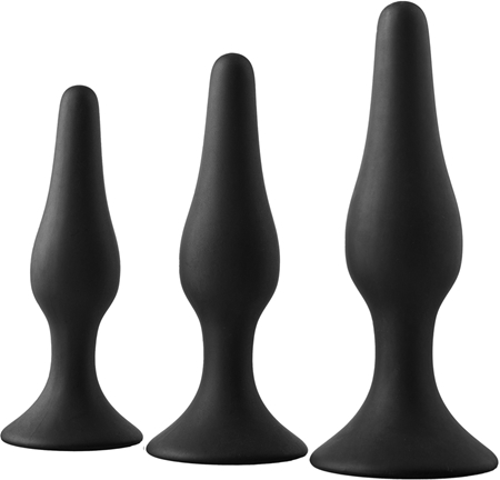 Dream Toys Fantasstic Anal Training Kit set di butt plug black