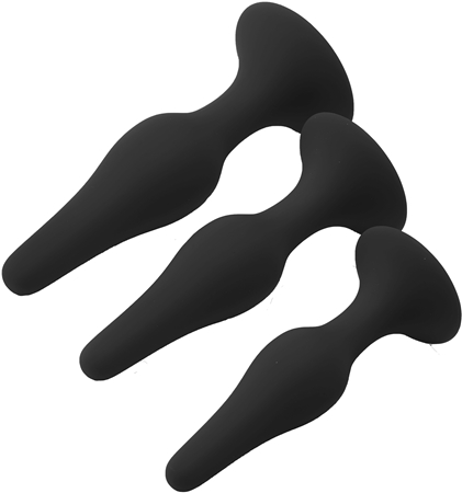 Dream Toys Fantasstic Anal Training Kit set di butt plug black