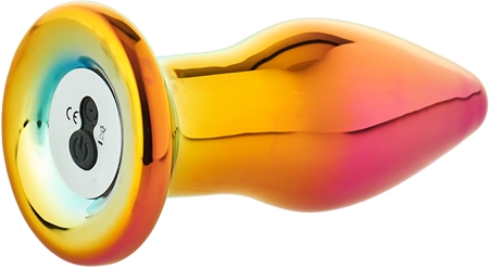 Dream Toys Glamour Glass Remote Vibe Plug anální kolík vibrační