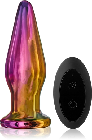 Dream Toys Glamour Glass Remote Tapered Plug análbot vibráló