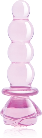 Dream Toys Glaze Glass 5.5" Rosebud Beaded Plug análbot