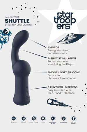 Dream Toys Star Trooper Shuttle Strong P-spot Vibrator