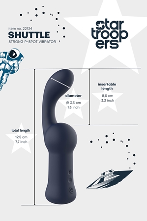 Dream Toys Star Trooper Shuttle Strong P-spot Vibrator