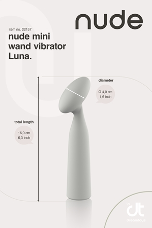 Dream Toys NUDE Luna Mini Wand masážní hlavice a vibrátor