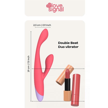 Dream Toys Love Signal Double Beat Vibrator mit Klitorisstimulator