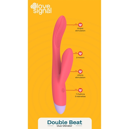 Dream Toys Love Signal Double Beat Vibrator mit Klitorisstimulator