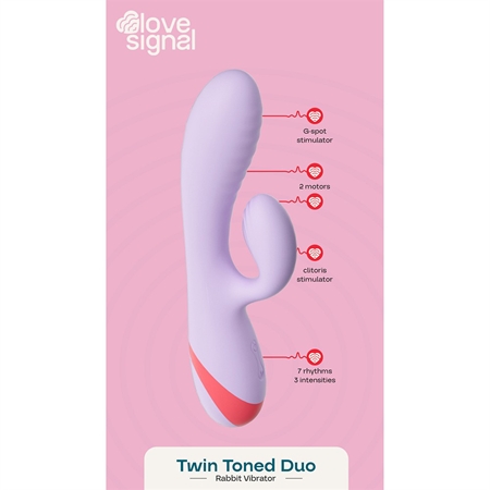 Dream Toys Love Signal Twin Toned Duo Vibrator mit Klitoris-Stimulator