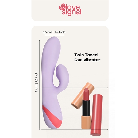 Dream Toys Love Signal Twin Toned Duo Vibrator mit Klitoris-Stimulator