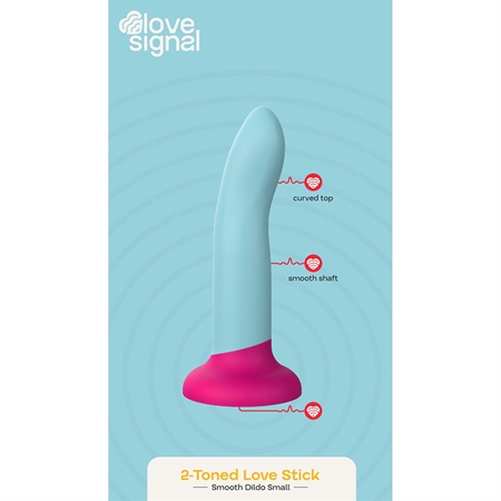 Dream Toys Love Signal 2-Toned Love Stick Dildo με βεντούζα