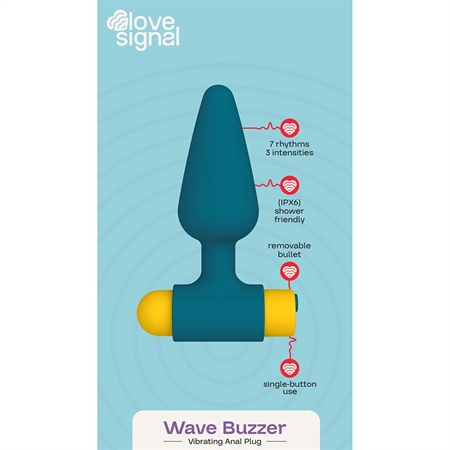 Dream Toys Love Signal Wave Buzzer Butt Plug vibrating