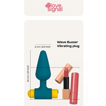 Dream Toys Love Signal Wave Buzzer Butt Plug vibrating