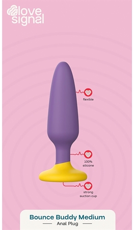 Dream Toys Love Signal Bounce Buddy Butt Plug με βεντούζα