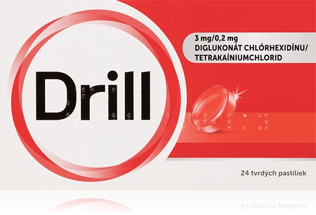 Drill Drill Classic 3mg/0,2mg pastilky na bolesť v krku