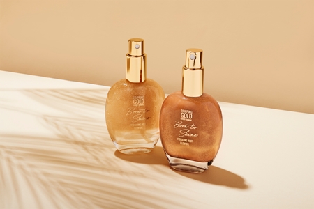 Dripping Gold Born To Shine huile pailletée corps