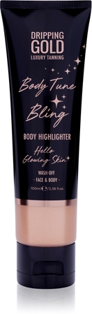 Dripping Gold Luxury Tanning Body Tune Bling enlumineur crème corps et visage