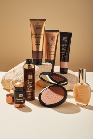 Dripping Gold Luxury Tanning Body Tune Bling enlumineur crème corps et visage