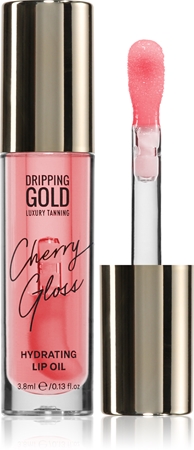 Dripping Gold Hydrating Cherry Gloss óleo para lábios com efeito hidratante