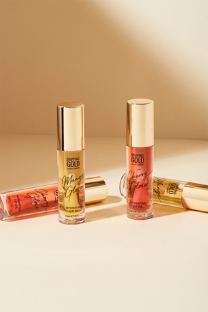 Dripping Gold Hydrating Cherry Gloss óleo para lábios com efeito hidratante