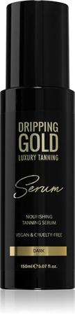 Dripping Gold Luxury Tanning Serum itseruskettava tuote vartalolle ja kasvoille