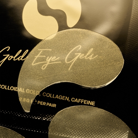 Dripping Gold Luxury Tanning Eye Gels kiinteyttävät silmänalusgeelilaput kosteuttava vaikutus
