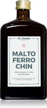 Dr.Svatek Maltoferrochin Medicinální víno koncentrát pro podporu krvetvorby