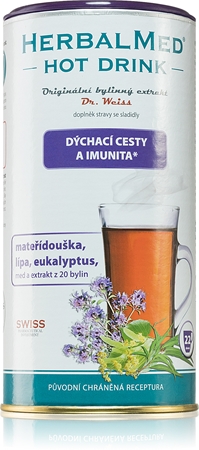 Dr.Weiss HerbalMed Hot Drink nachlazení a rýma prášek na přípravu nápoje při rýmě a nachlazení