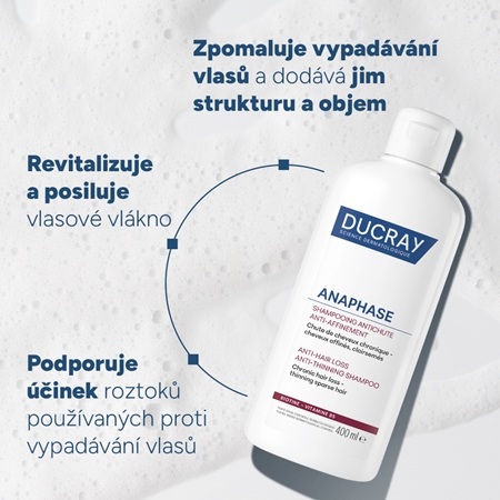 Ducray Anaphase+ Anti-Hair Loss Anti-Thinning Shampoo posilující a revitalizující šampon proti padání vlasů