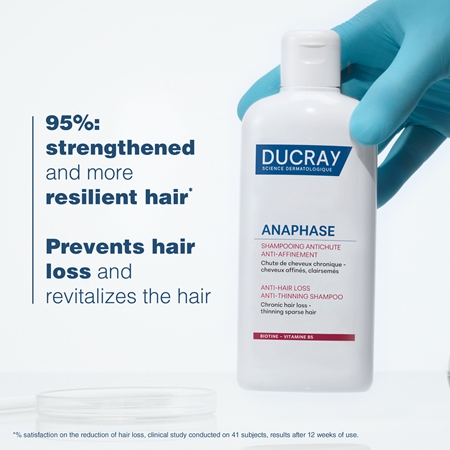 Ducray Anaphase+ Anti-Hair Loss Anti-Thinning Shampoo Tugevdav ja elavdav šampoon juuste väljalangemise raviks