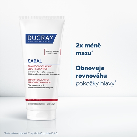 Ducray Sabal pečující šampon na regulaci kožního mazu