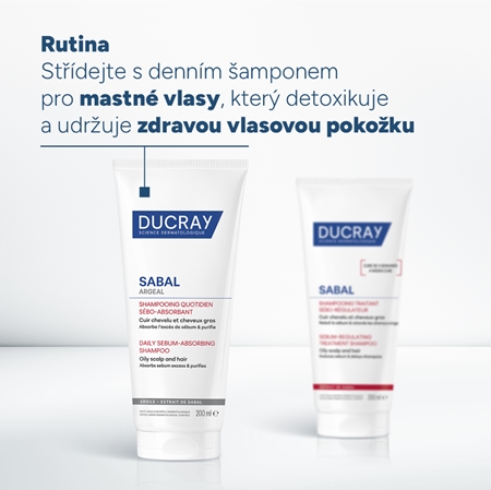Ducray Sabal pečující šampon na regulaci kožního mazu