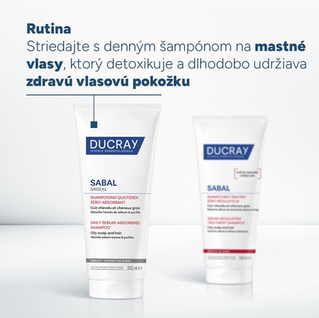 Ducray Sabal ošetrujúci šampón na reguláciu kožného mazu
