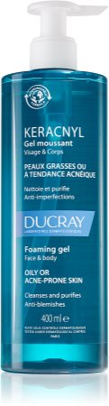 Ducray Keracnyl gel spumant de curatare pentru tenul gras, predispus la acnee