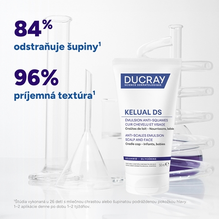Ducray Kelual Emulsion emulzia na mliečne chrasty pre deti od narodenia