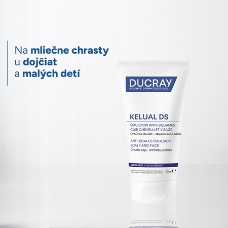 Ducray Kelual Emulsion emulzia na mliečne chrasty pre deti od narodenia