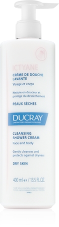 Ducray Ictyane crème nettoyante pour peaux sèches à très sèches