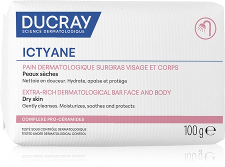 Ducray Ictyane mydło w kostce do skóry suchej