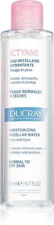 Ducray Ictyane água micelar hidratante para pele normal a seca
