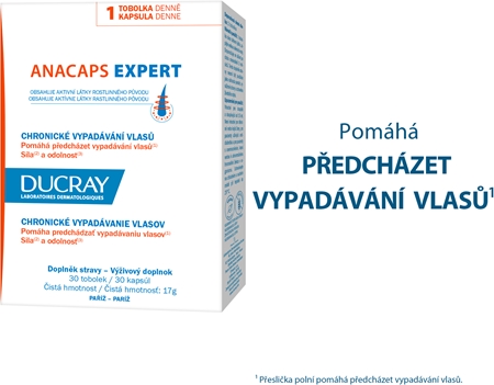 Ducray Anacaps Expert tobolky proti vypadávání vlasů